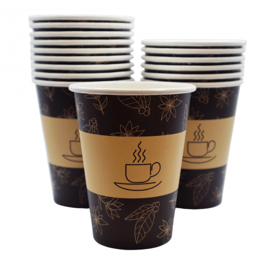 Kubki papierowe z nadrukiem bez plastiku 250ml 50szt. -zdjęcie numer 1