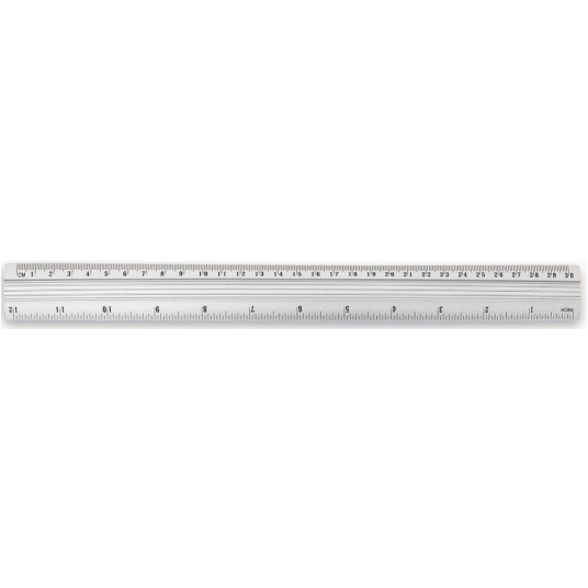 Linijka aluminiowa 30cm -zdjęcie numer 1