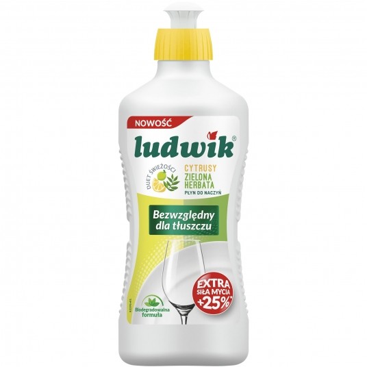 Ludwik płyn do naczyń cytrus z zieloną herbatą 900ml 1szt. -zdjęcie numer 1