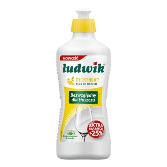Ludwik płyn do naczyń cytrynowy 450ml 1szt. -zdjęcie numer 1