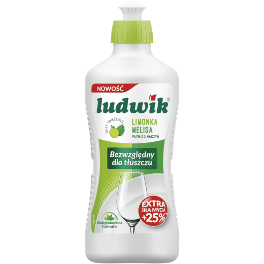 Ludwik płyn do naczyń limonka z melisą 900ml 1szt. -zdjęcie numer 1