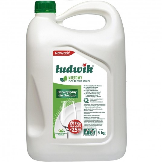 Ludwik płyn do naczyń miętowy 5L -zdjęcie numer 1