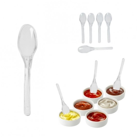 Łyżeczka transparentna mini do Fingerfood 10cm 250szt. -zdjęcie numer 2