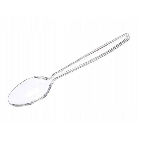 Łyżeczki bezbarwne plastikowe Superior 50szt. -zdjęcie numer 3