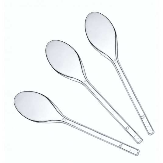 Łyżeczki bezbarwne plastikowe Superior 50szt. -zdjęcie numer 2