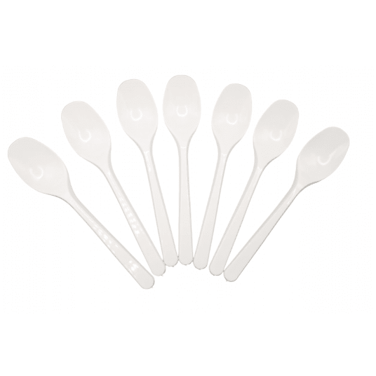Łyżeczki białe plastikowe Superior 12,5cm 50szt. -zdjęcie numer 2