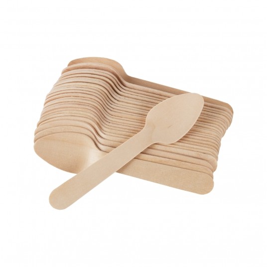 Łyżeczki drewniane 11cm 100szt. -zdjęcie numer 4