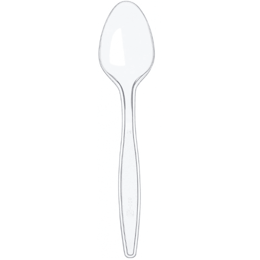 Łyżki bezbarwne plastikowe Superior 50szt. -zdjęcie numer 1