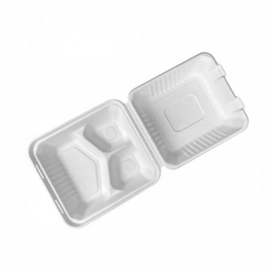 Menu boxy z trzciny cukrowej 23/23cm 50szt. -zdjęcie numer 1