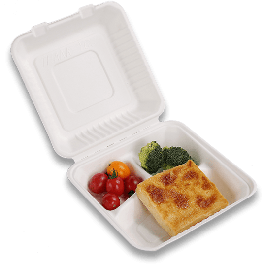 Menu boxy z trzciny cukrowej 23/23cm 50szt. -zdjęcie numer 2