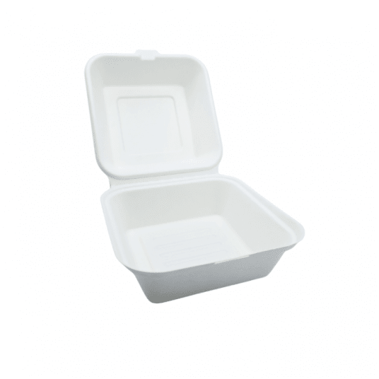 Menu boxy z trzciny cukrowej maxi hamburger box 50szt. -zdjęcie numer 1