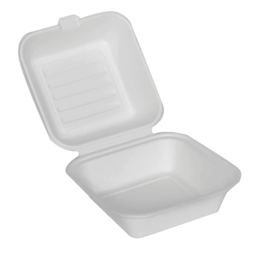 Menu boxy z trzciny cukrowej niedzielone 230/205mm 50szt. -zdjęcie numer 1