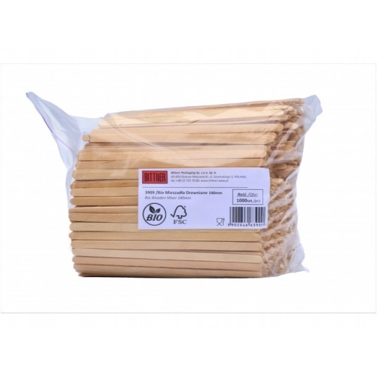 Mieszadełka drewniane 14cm 1000szt. -zdjęcie numer 3