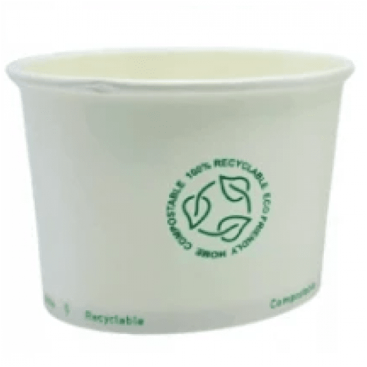 Miseczka papierowa biała 240ml 50szt. -zdjęcie numer 1