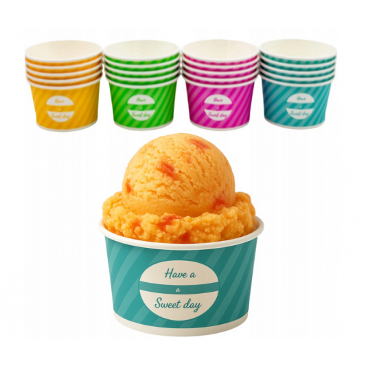 Miski do lodów bez plastiku 160ml 50szt. -zdjęcie numer 2