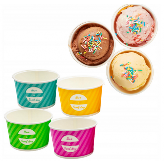 Miski do lodów bez plastiku 160ml 50szt. -zdjęcie numer 3