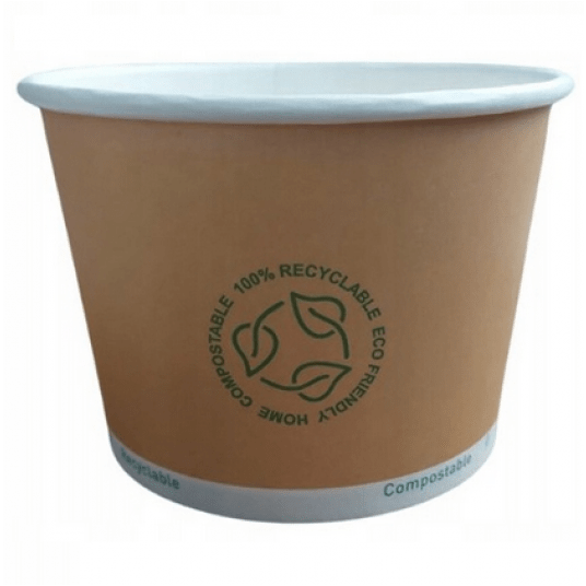 Miski papierowe kraft 500ml 50szt. -zdjęcie numer 1