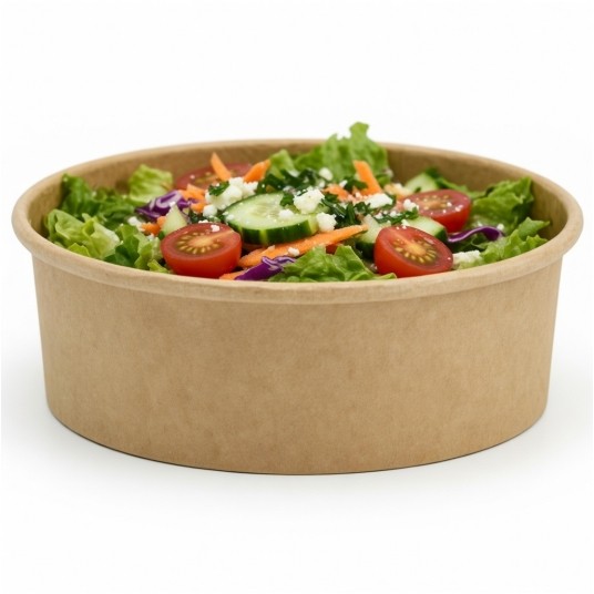 Miski papierowe sałatkowe kraft ⌀149mm 500ml 50szt. -zdjęcie numer 2