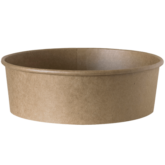Miski papierowe sałatkowe kraft ⌀183mm 1130ml 50szt. -zdjęcie numer 1