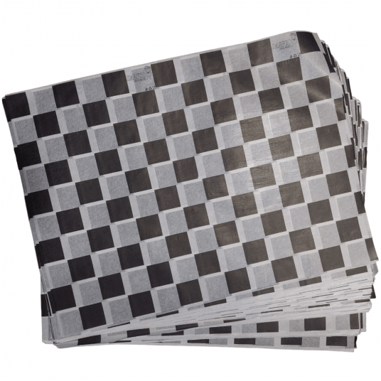 Papier pakowy w arkuszach biało-czarna Szachownica 30/40cm 1000szt. -zdjęcie numer 1