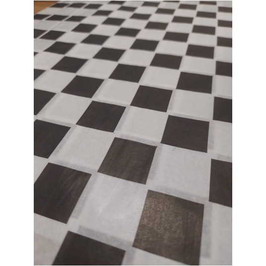 Papier pakowy w arkuszach biało-czarna Szachownica 30/40cm 1000szt. -zdjęcie numer 4