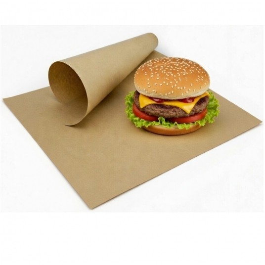 Papier pakowy w arkuszach brązowy powlekany KRAFT 30/40cm 1000szt. -zdjęcie numer 2