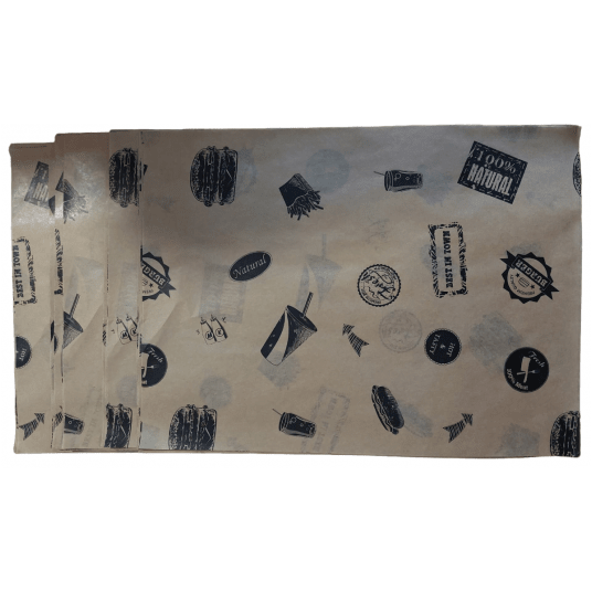 Papier pakowy w arkuszach HAMBURGER powlekany KRAFT 30/40cm 1000szt. -zdjęcie numer 4