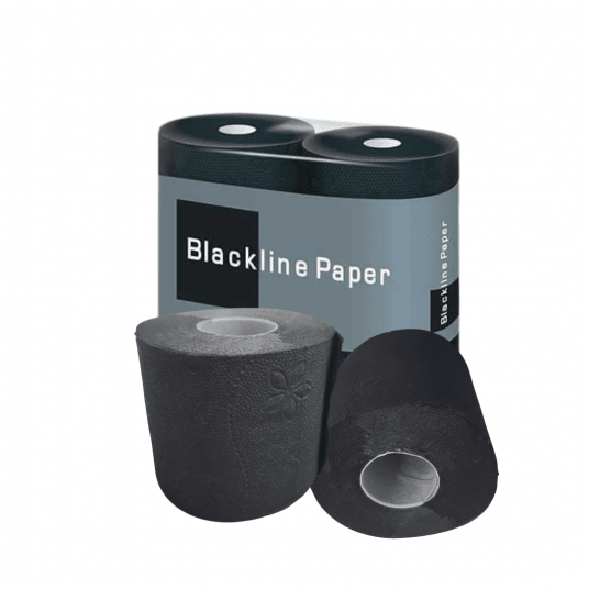 Papier toaletowy czarny Blackline 3warstwowy 4rolki -zdjęcie numer 2