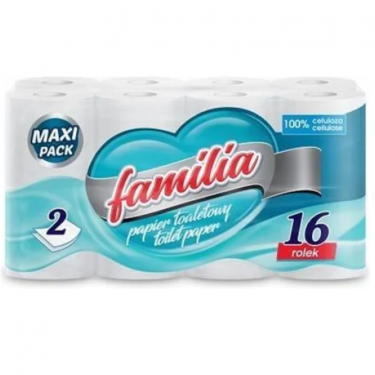 Papier toaletowy Familia biały 2W 16rolek -zdjęcie numer 1