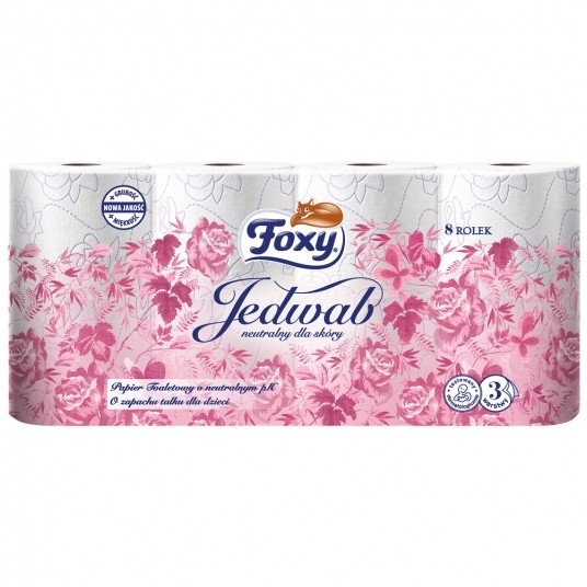 Papier toaletowy Foxy jedwab 8rolek -zdjęcie numer 1