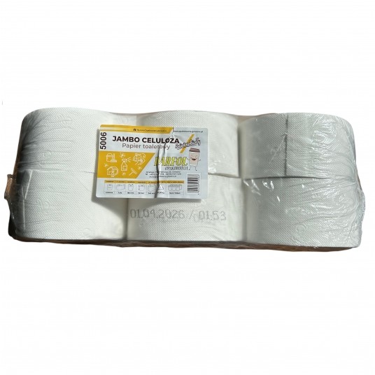 Papier toaletowy Jambo biały celuloza 2W 12rolek -zdjęcie numer 2