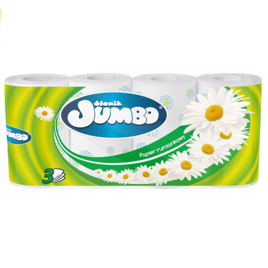 Papier toaletowy Jambo rumiankowy 3W 8rolek -zdjęcie numer 1