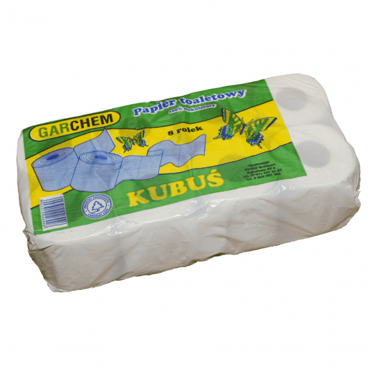 Papier toaletowy Kubuś szary bez obwoluty 8rolek -zdjęcie numer 1