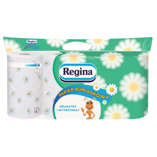 Papier toaletowy Regina soft rumiankowy 8rolek -zdjęcie numer 1