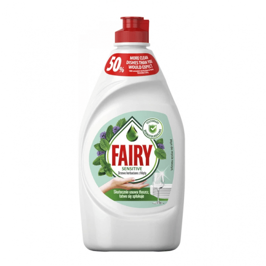 Płyn do mycia naczyń Fairy drzewo herbaciane z miętą 450ml -zdjęcie numer 1