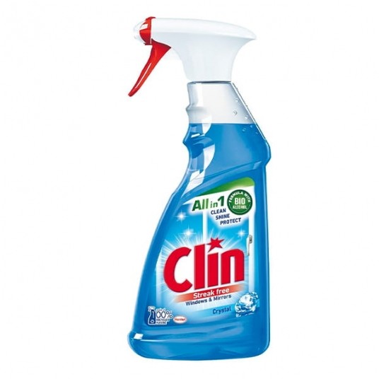 Płyn do szyb Clin Crystal Niebieski 500ml 1szt. -zdjęcie numer 1