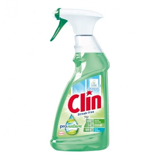 Płyn do szyb Clin Pro Nature bezbarwny 500ml 1szt. -zdjęcie numer 1