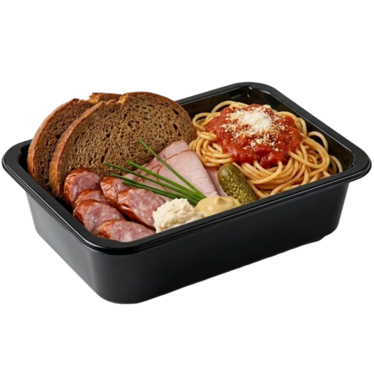 Pojemniki do zgrzewu niedzielone 850ml 187/137/50mm 640szt. -zdjęcie numer 2