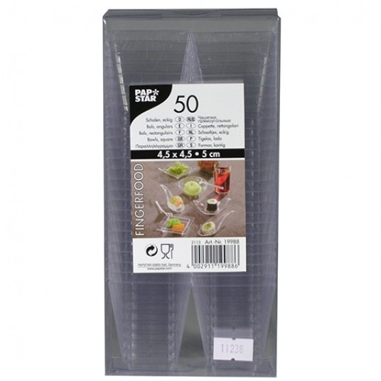 Pojemniki na desery Prostokątne 50ml 50szt. -zdjęcie numer 3