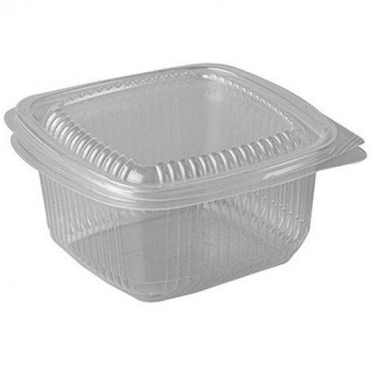 Pojemniki prostokątne z pokrywką 500ml 100szt. -zdjęcie numer 1