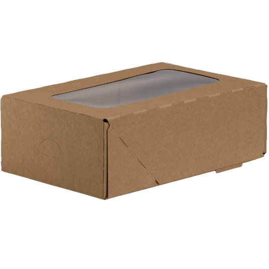 Pudełka cukiernicze brązowe KRAFT 125/210/70mm 15szt. -zdjęcie numer 1