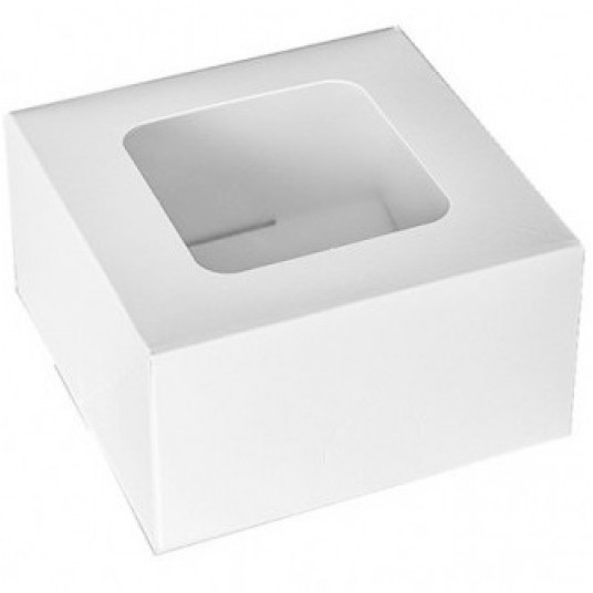 Pudełka cukiernicze z okienkiem 130/130/70mm 20szt. -zdjęcie numer 1