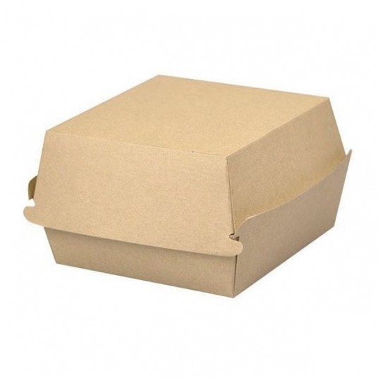 Pudełka na burgera brązowe 11,5/11,5/7cm 100szt. -zdjęcie numer 1