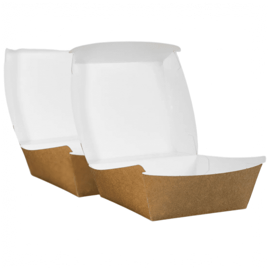 Pudełka na burgera brązowe 11,5/11,5/7cm 200szt. -zdjęcie numer 4