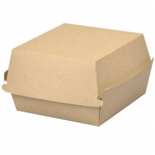 Pudełka na burgera Gigant brązowe 15/15/8cm 100szt. -zdjęcie numer 1