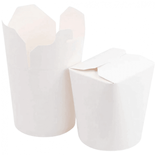 Pudełka papierowe na wynos białe Food Box 1000ml 50szt. -zdjęcie numer 1