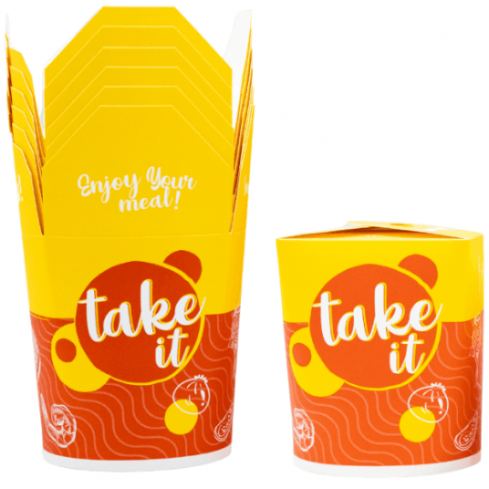 Pudełka papierowe na wynos Food Box 1000ml 50szt. -zdjęcie numer 1