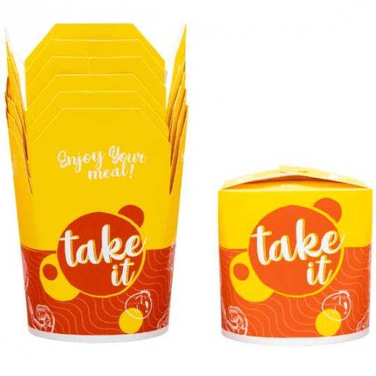 Pudełka papierowe na wynos Food Box 750ml 50szt. -zdjęcie numer 1