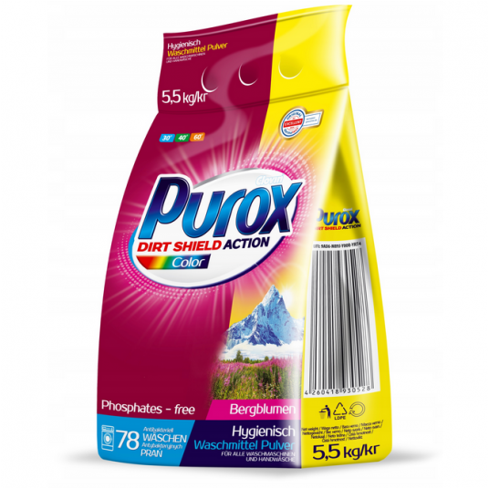 Purox Proszek do prania Color 5,5kg -zdjęcie numer 1