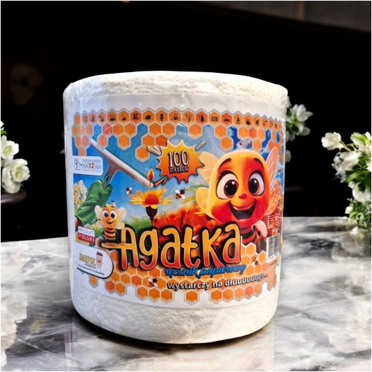 Ręcznik papierowy Agatka celuloza 2W 100m -zdjęcie numer 3